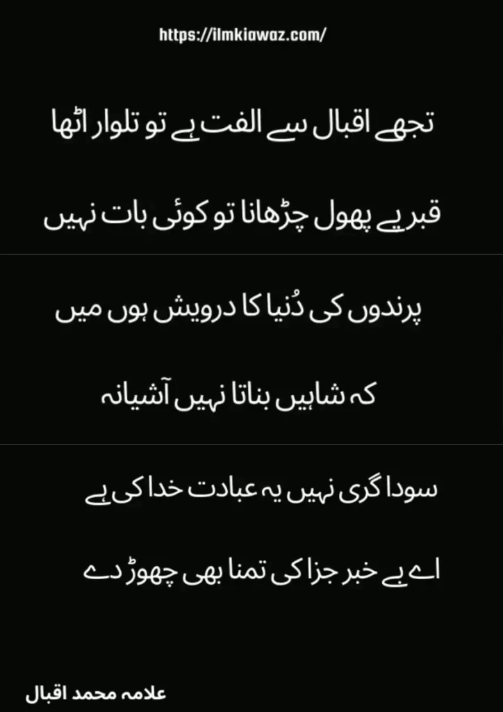 Poetry of Allama Iqbal in Urdu page 2